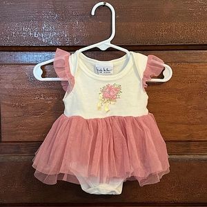 Nicole Miller New York | 0-3 Months | Baby Girl Onesie Dress
